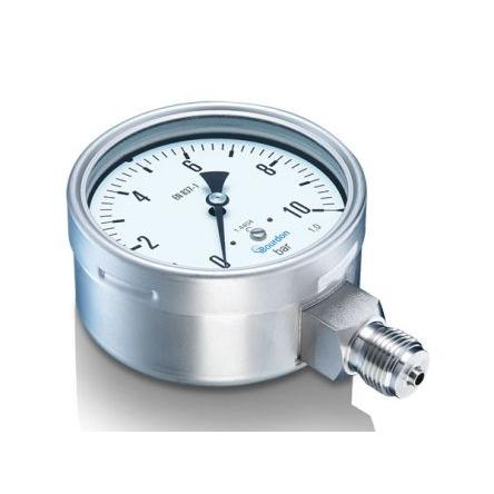 Tlakoměr MNPT MEX5-D61.B22/0751_0078 134 mm 1/2 in Nerezová ocel, 70 °C 10 bar 0 bar Bourdon