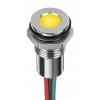 Indikátor pro montáž do panelu Oranžová, typ žárovky: Dioda LED pro montáž do panelu Vodič RS PRO 24V dc 8 mm, IP67