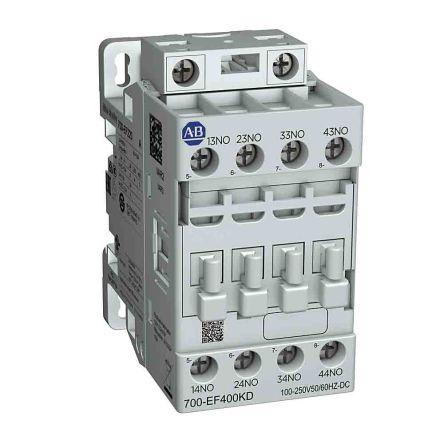 Allen Bradley Relé bez blokování Lišta DIN 3A 100V ac/dc, 250 V ac/dc 700-EF