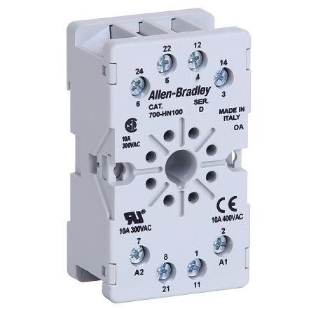 Allen Bradley Objímka relé pro 700-HTA1A, relé 700-HTA3A 8 300V 700-HN Lišta DIN