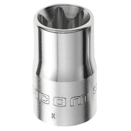 Zásuvka 1/2 in pohon E18 Hvězdicový Čtvercový, celková délka: 11.1mm Facom