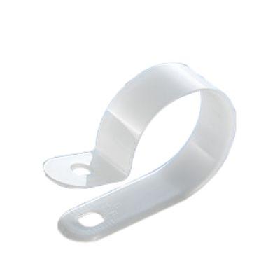 RS PRO Spona tvaru P 15.8 mm (vnitřní prům.), Přírodní, Nylon 66