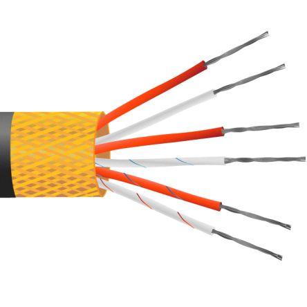 RS PRO Vodič odporového teploměru (RTD), řada: XQ RTD 105 °C Polyvinylchlorid 100 m Stíněný, prameny vodičů: 7 x 0.2 mm
