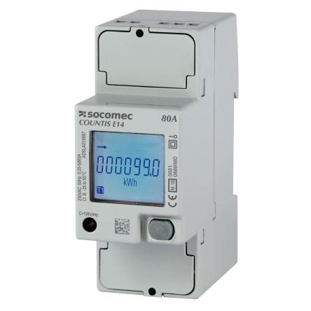Elektroměr, řada: COUNTIS LCD 1fázový Elektrické Impulzový výstup výška číslice 85 mm, výška výřezu: 90 mm, šířka
