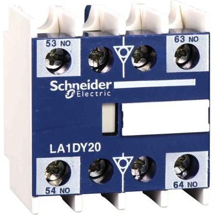 Schneider Electric Blok pomocných kontaktů 2 NO 2 Přední montáž, rozsah: TeSyS CA s Šroubová svorka 0.1 A 125V