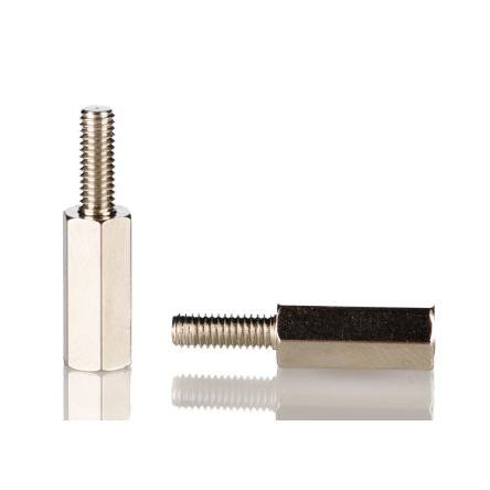 Distanční vložka M3 Šestihranný 18 mm, Mosaz 8 mm M3 RS PRO
