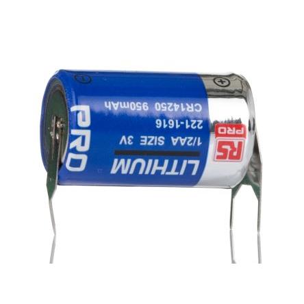 1/2 baterie AA RS PRO 3 V Lithium-oxid manganičitý CR14250 950 mAh RS PRO