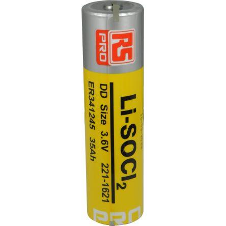 Baterie RS PRO 3.6 V Lithium-thionyl chlorid ER341245 30 Ah RS PRO