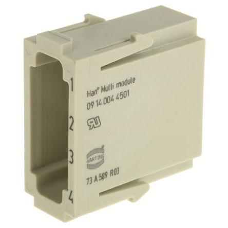 HARTING Modul napájecího konektoru pro vysoké zatížení 1.5A Vnější HAN Modular 4
