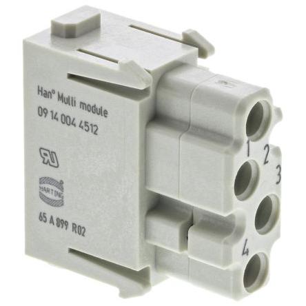 HARTING Modul napájecího konektoru pro vysoké zatížení 1.5A Vnitřní HAN Modular 4