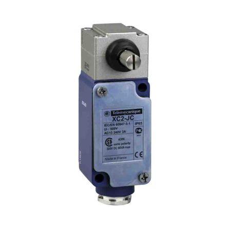Telemecanique Sensors XC2J Páka s válečkem Koncový spínač 1 CO IP65, IP657 Kov 240V ac 3A