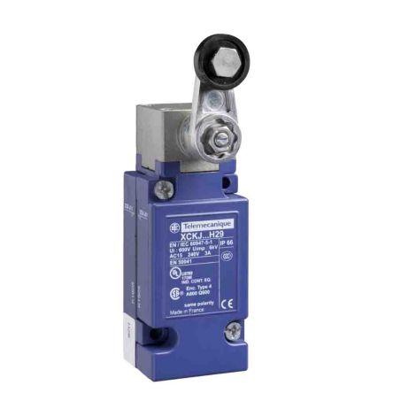 Telemecanique Sensors OsiSense XC Páka s válečkem Koncový spínač 1 CO IP66 Slitina zinku 240V ac 3A
