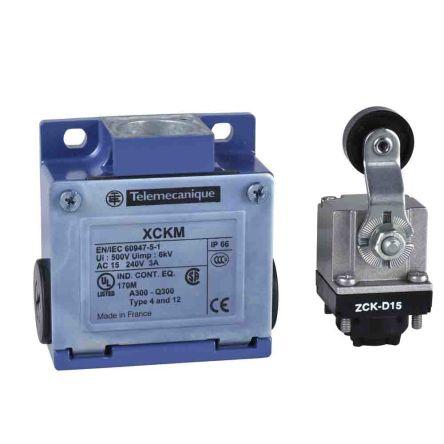 Telemecanique Sensors XCKM Páka s válečkem Koncový spínač 1 NO/1 NC IP66 Slitina zinku Zamak 500V