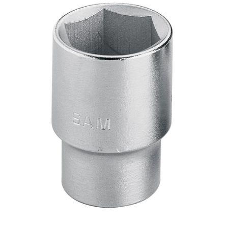 Nástrčkový klíč 12.7 mm pohon 16 mm Šestihran Šestihran, celková délka: 80mm SAM