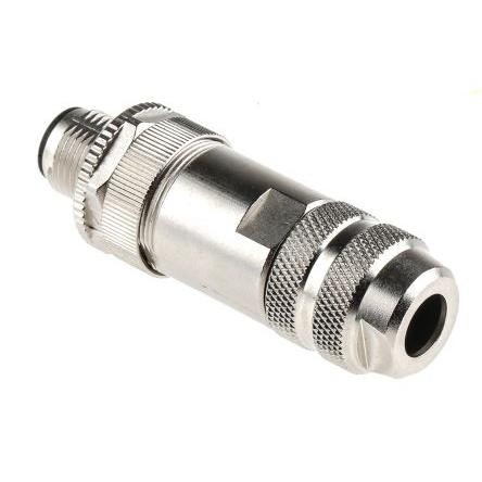 Kulatý konektor, počet kontaktů: 4, Kabel, velikost: M12 binder, pohlaví kontaktu: Vnější, orientace těla: Rovný