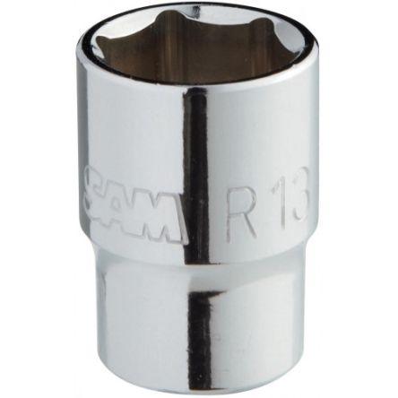 Zásuvka 1/4 in pohon 10 mm 6 bodů Šestihran, celková délka: 22mm SAM