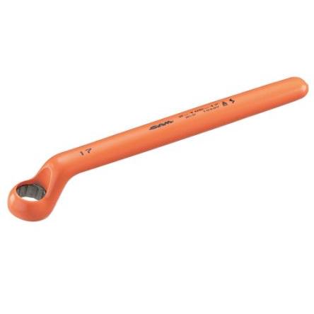 Zahnutý očkový klíč Splňuje normu VDE/1000V 10 mm Nevytváří jiskry Bezpečná výška, celková délka: 160mm SAM