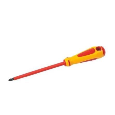 Izolovaný šroubovák, dělka lopatky: 200 mm Splňuje normu VDE/1000V Standardní hrot 4 mm, celková délka: 320mm Nevytváří