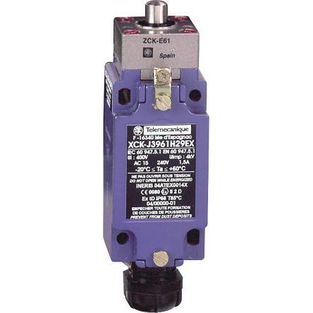 Telemecanique Sensors OsiSense ATEX D Plunžr Koncový spínač 1 NO, 2 NC IP66 Slitina zinku 240V ac
