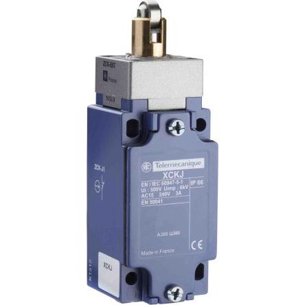 Telemecanique Sensors XCKJ Plunžr Koncový spínač 1 NO/1 NC IP67, IP66 Slitina zinku 240V ac 3A
