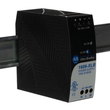 Allen Bradley Napájecí zdroj na lištu DIN 1606 Spínaný režim 240V ac 2.5 A 24V dc 480 W