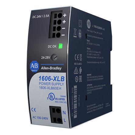 Allen Bradley Napájecí zdroj na lištu DIN 1606, počet výstupů: 5 Spínaný režim 240V ac 2.5 A St. 24V dc DC 60 W