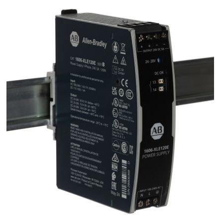 Allen Bradley Napájecí zdroj na lištu DIN 1606 Spínaný režim 150 V dc, 240V ac 5 A AC/DC 24V dc 480 W