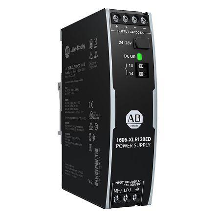 Allen Bradley Napájecí zdroj na lištu DIN 1606 Spínaný režim 150 V dc, 240V ac 5 A AC/DC 24V dc 480 W