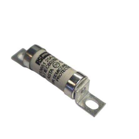 Pojistka se šroubovými vývody 25A F RS PRO 63.5 mm 690 V ac, 350V dc