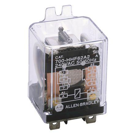 Allen Bradley Relé bez blokování DPDT Montáž na přírubu 25A 240V 700-HHF