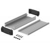 Bopla Univerzální skříň, řada: BOS-Ecoline IP40 Stíněné barva Stříbrná barva Černá Hliník 57.2 mm 22 mm 150 mm