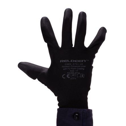 Reldeen Rukavice Černá No Polyester Polyuretan G781