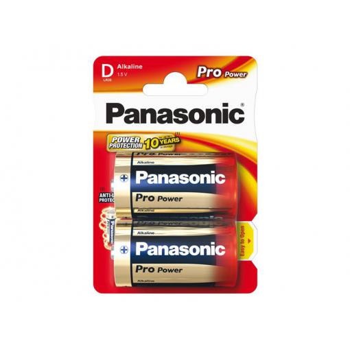 Baterie D (R20) alkalická PANASONIC Pro Power 2ks / blistr