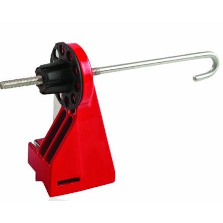 RS PRO, Uzamčení kulového ventilu Červená 2 zámek, Nylon, Nerezová ocel Uzamčení 6.6 mm