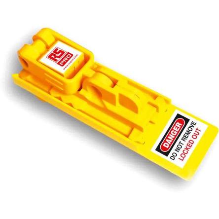 RS PRO, Blokovač pojistky Žlutá 1 zámek, ABS Uzamčení 7.5 mm