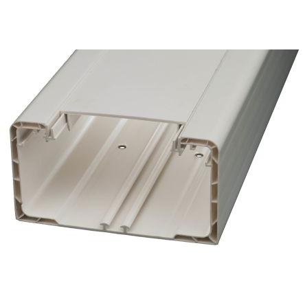 Parapetový kabelovod Polyvinylchlorid barva Bílá 110mm x 70 mm x 2 m RS PRO