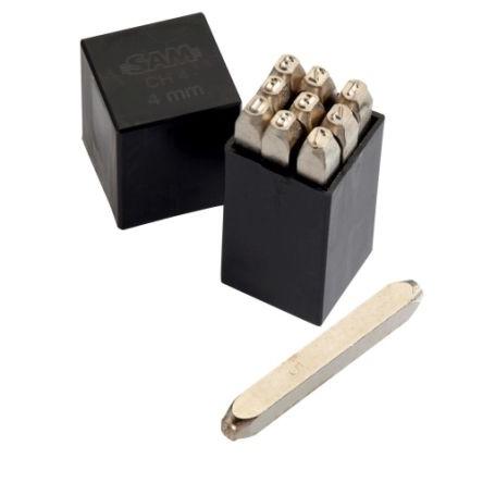 Sada razidel pro gravírování čísel 10 mm x, počet kusů: 9 SAM