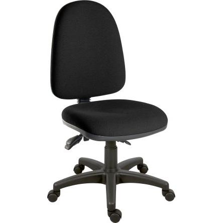 Laboratorní židle, Černá Na kolečkách Textilie RS PRO 120 kg