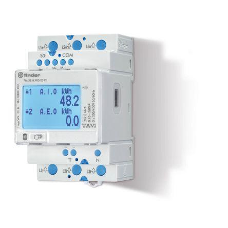 Elektroměr, řada: 7M LCD 7číslicový 3fázový Elektroměr Impulzový výstup výška číslice 85 mm, výška výřezu: 95.4 mm,