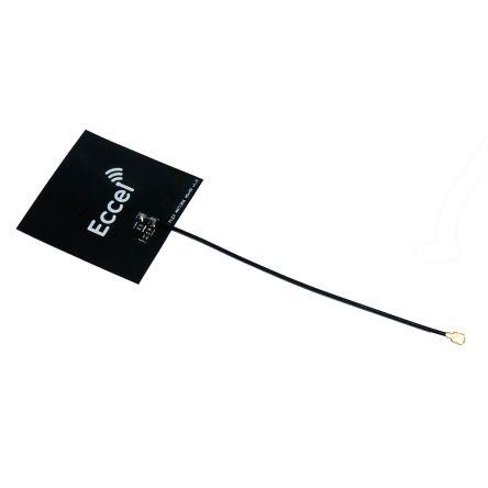 Anténa RFID Pepper C1 Module Flex Antenna 40x40-100 Polyimidový pružný materiál Lepicí Čtvercový IPEX, UFL Vnější Eccel
