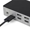StarTech.com Dokovací stanice, 3840 x 2160 pixel, počet zobrazení: 3, počet portů USB: 6, video připojení: Display Port,