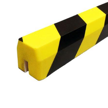 Ochrana proti nárazu, Černá, Žlutá, délka: 1000 mm, šířka: 40mm RS PRO