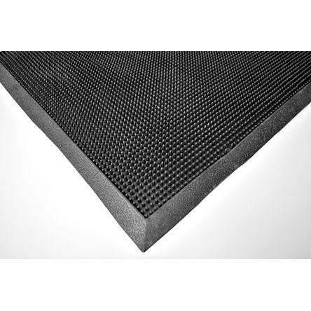 RS PRO Vchod Mat, Černá Protiskluzové Pryž Oškrábaný Vnitřní, šířka: 900mm, délka: 1.8 m 10 mm