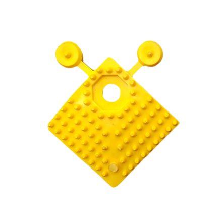 RS PRO, Dlaždice, Otvory, Žlutá, Polyvinylchlorid, délka: 60 mm Vzájemné blokování, Protiskluzová dlaždice, šířka: 60mm