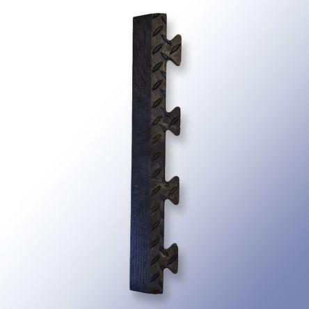 RS PRO, Ochrana hran, Protiskluzová, Černá, Polyvinylchlorid, délka: 470 mm Vzájemné blokování, Ochranná lišta hran,