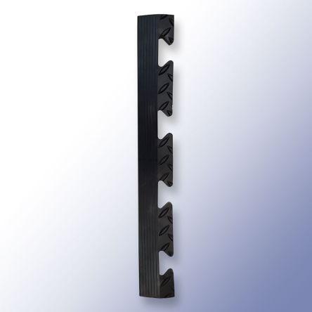 RS PRO, Protiskluzová dlaždice, Protiskluzová, Černá, Polyvinylchlorid, délka: 470 mm Vzájemné blokování, Hrana