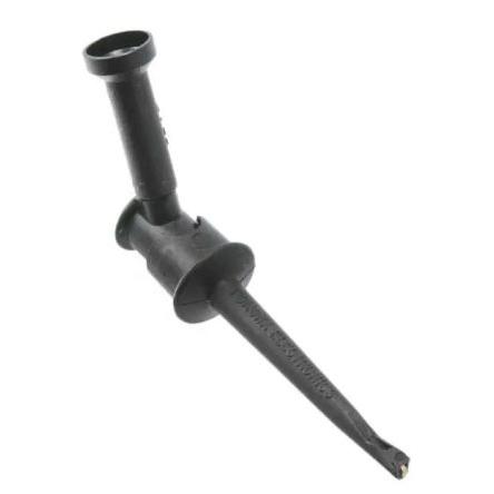 Pomona Háčková svorka, 3 mm, velikost zásuvky: 4.2 mm, Černá 5A, 60V dc, délka: 65 mm, Nylon plněný sklem, materiál