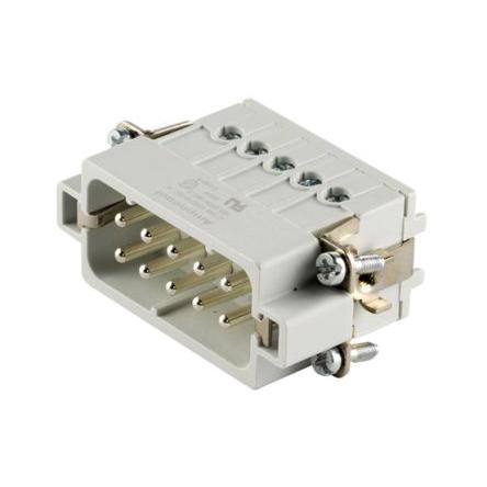 Amphenol Industrial Vložka napájecího konektoru pro vysoká zatížení 16A Vnější Heavy Mate C146 10