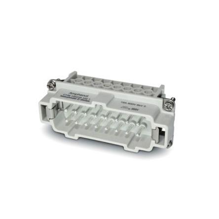 Amphenol Industrial Vložka napájecího konektoru pro vysoká zatížení 16A Vnější Heavy Mate C146 16