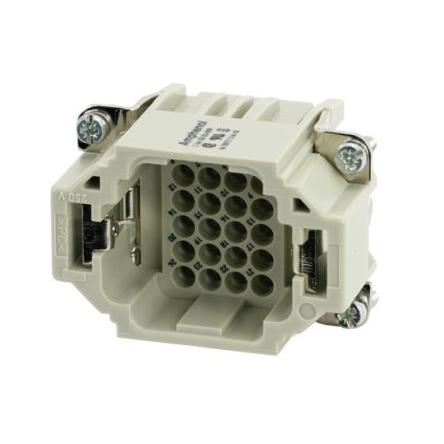 Amphenol Industrial Vložka napájecího konektoru pro vysoká zatížení 10A Vnější Heavy Mate C146 24